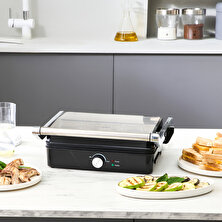 Cookplus x Karaca Inox 2000W Izgara ve Tost Makinesi 4 Dilim