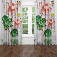 A2ZTR Dijital Baskılı Fon Perde Iki Kanat