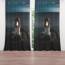 A2ZTR Dijital Baskılı Fon Perde Iki Kanat