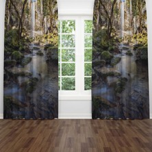 A2ZTR Dijital Baskılı Fon Perde Iki Kanat