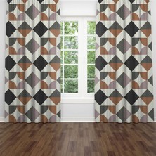 A2ZTR Dijital Baskılı Fon Perde Iki Kanat