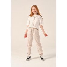 Jazziee Genç Kız Çocuk Çizgili Jogger Pantolon