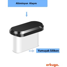 Erkugo Type-C Toz ve Kir Önleyici Şarj Soketi Koruyucu Tıpa Su Geçirmez Silikon 1 adet