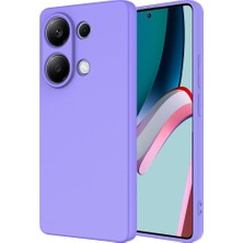 Gpack Xiaomi Poco M6 Pro Kılıf Mara Lansman Silikon Mat Soft Kamera Korumalı Lila