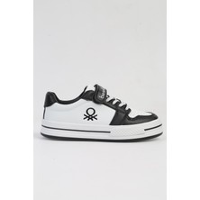 Benetton Benetton® Ithal Beyaz Siyah Çocuk Spor Ayakkabı BNI-10029