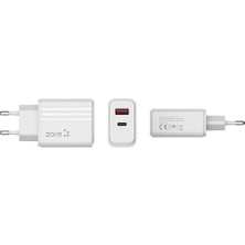 ZORE Play Serisi Pl3 Type-C To Lightning 2in1 Pd Seyahat Şarj Aleti 20W