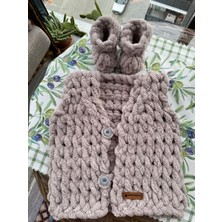 Alize Pıffy Bebek Yelek Patik Set