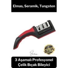 Svein Profesyonel Bileme Aleti 3 Açılı Aşamalı Çok Fonksiyonlu Elmas Seramik Tungsten Çelik El Bıçakları