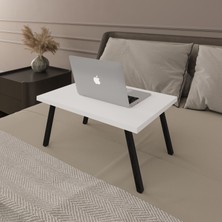 Asra Trend Modern Katlanır Laptop Yemek Çalışma Masası %100 MDF Çok Amaçlı Sehpa Masa