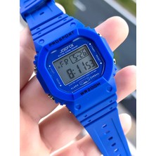 Joefox G-Shock Kasa Lacivert/siyah Digital 5ATM Suya Dayanıklı 2 Yıl Garantili Spor Kol Saati J-GS05