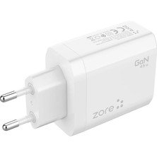 ZORE Always-02 Gan Tech Type-C Hızlı Şarj Özellikli Seyahat Şarj Başlığı 45W