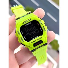 Joefox G-Shock Kasa Yeşil/siyah Digital 5 Atm Suya Dayanıklı 2 Yıl Garantili Spor Kol Saati J-GS08