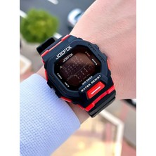 Joefox G-Shock Kasa Siyah/kırmızı Digital 5 Atm Suya Dayanıklı 2 Yıl Garantili Spor Kol Saati J-GS10