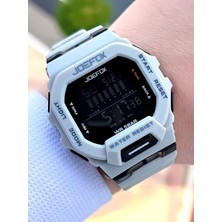 Joefox G-Shock Kasa Siyah/gri Digital 5 Atm Suya Dayanıklı 2 Yıl Garantili Spor Kol Saati J-GS10