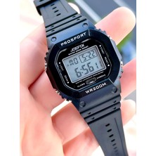 Joefox G-Shock Kasa Siyah Digital 5 Atm Suya Dayanıklı 2 Yıl Garantili Spor Kol Saati J-GS09