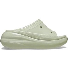 CROCS Crush High Shine Slide 209648-3VS Unisex Kırık Beyaz Sandalet&Terlik