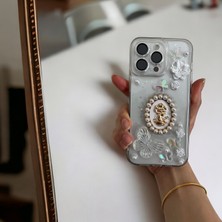 ULK Case iPhone Uyumlu Queen Butterfly Vercase Charm Şeffaf Kılıf