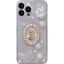 ULK Case iPhone Uyumlu Queen Butterfly Vercase Charm Şeffaf Kılıf