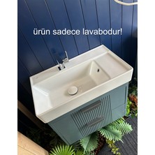 Turkuaz Seramik Cerastyle Sharp 65 x 38 cm Dolap Uyumlu Lavabo
