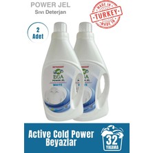 Ega Kimya 2'li Power Jel Beyaz Sıvı Yıkama Deterjanı 1100 ml