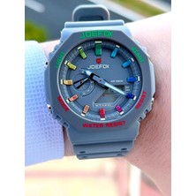 Joefox G-Shock Kasa Gri Digital/analog 5 Atm Suya Dayanıklı 2 Yıl Garantili Spor Kol Saati J-GS16