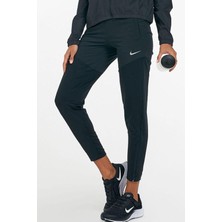 Nike Dri-Fit Essential Running Siyah Bilek Üstü Kadın Eşofman Altı