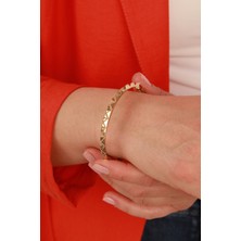 Aydın Kuyumculuk 14 Ayar Altın,zigzag Kelepçe AGKLP087