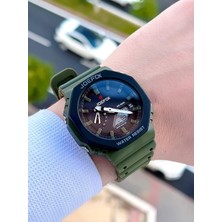 Joefox G-Shock Kasa Yeşil Dijital/analog 5 Atm Suya Dayanıklı 2 Yıl Garantili Spor Kol Saati J-GS25