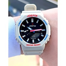 Joefox G-Shock Kasa Krem Dijital/analog 5 Atm Suya Dayanıklı 2 Yıl Garantili Spor Kol Saati J-GS26