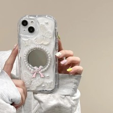 ULK Case iPhone Uyumlu Lüks Tasarımlı 3D Kelebek ve Ayna Detaylı Kılıf