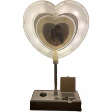 Keyfim Shop Dekoratif Kalpli LED Işıklı Çerçeve