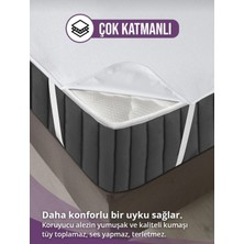 AY Home  Tek Kişilik  Sıvı  Geçirmez  Alez  Yatak  Koruyucu Alez  Yatak  Odası Tekstili  Su Geçirmez  Alez   120  x 120 cm    Alez