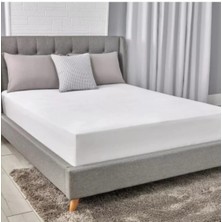 AY Home  Yeni Ürün  Çift  Kişlik Alez  Sıvı Geçirmez  Alez Yatak Alezi  Yatak Koruyucu  160 x 200 cm  Alez   Yatak  Odası    Tekstli    Avantajli  Ürün Lastikli   Çarşaf    Beyaz   Çarşaf