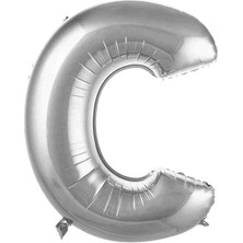 Ürün Limanı C Harfi 36 cm Gümüş Folyo Balon