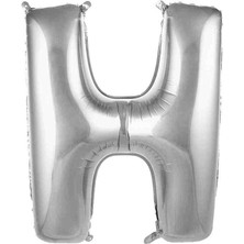 Ürün Limanı H Harfi 36 cm Gümüş Folyo Balon