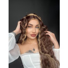 Peruk Market Wag Dalgalı Peruk Modelimiz Kahve Karamal Işıltılı