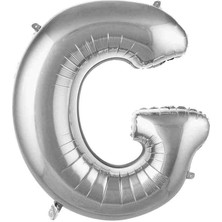 Ürün Limanı G Harfi 36 cm Gümüş Folyo Balon