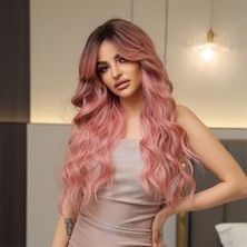 Suzan Peruk Pastel Pembe Medikal Doğal Renk Görünümlü Saç Peruk