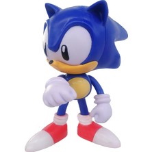 Sonic Hedgehog Kirpi Sonic Anime Karakter Figür Eklemli Silikon Oyuncak Klasik Mavi Sonic 1 16 Cm.