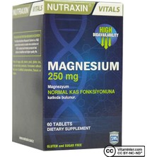 Nutraxin Nutraxin magnesium 250 Mg 60 Tablet