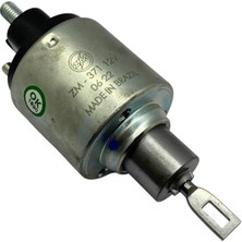 Zm 12V Marş Otomatiği Bosch Tipi Ince Gövde M6 Sağ (24 Mm) (Uzun Piston)