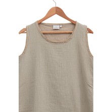 Ecocotton Melsa Kadın Şortlu Pijama Takımı Organik Pamuk Müslin Yeşil