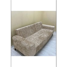 Btf Home Streç Lastikli Kadife 3 Kişilik Koltuk Örtüsü | Kanepe Kılıfı| Çekyat Örtüsü| Koltuk Kılıfı