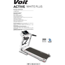 Voit Active White Plus Masajlı Koşu Bandı