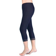 Dode Flora Kadın Ribana Paçası Dantelli Uzun Tayt BERRAK-2104