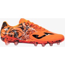 Joma Super Copa 2408 Naranja Negro Fırm Ground Erkek Turuncu Krampon (Çim Zemin) SUPS2408FG