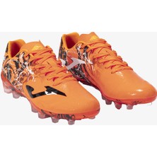 Joma Super Copa 2408 Naranja Negro Fırm Ground Erkek Turuncu Krampon (Çim Zemin) SUPS2408FG