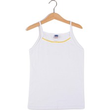 Berrak Kız Çocuk Çocuk Ribana Ponponlu Ip Askılı 3 Lü Atlet BERRAK-2503