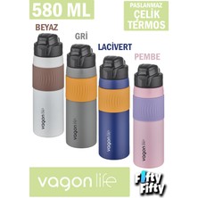 Vagonlife 580 ml Çelik Termos Rahat Içim Kaydırmaz