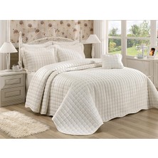 Baladi Home Çeyizlik Yatak Örtüsü ( 3 Parçalı Set ) Yıldız Kapitoneli ve Nakışlı